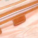 Christian Dior Trotter Canvas Romantic Chain Bag PVC Beige Silver Auth 184195A-15