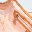 Christian Dior Trotter Canvas Romantic Chain Bag PVC Beige Silver Auth 184195A-19