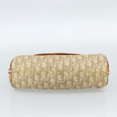 Christian Dior Trotter Canvas Romantic Chain Bag PVC Beige Silver Auth 184195A-9