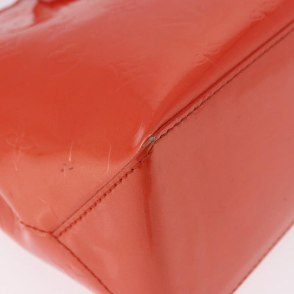 LOUIS VUITTON Monogram Vernis Wilshire PM Bag Orenge Sunset M93644 Auth 184196