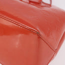 LOUIS VUITTON Monogram Vernis Wilshire PM Bag Orenge Sunset M93644 Auth 184196-11