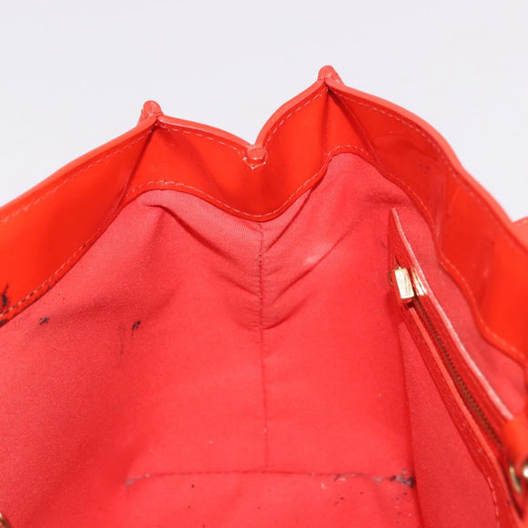 LOUIS VUITTON Monogram Vernis Wilshire PM Bag Orenge Sunset M93644 Auth 184196