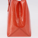 LOUIS VUITTON Monogram Vernis Wilshire PM Bag Orenge Sunset M93644 Auth 184196-4