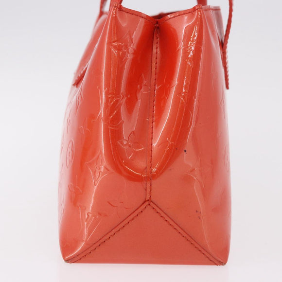 LOUIS VUITTON Monogram Vernis Wilshire PM Bag Orenge Sunset M93644 Auth 184196