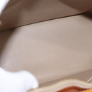 LOUIS VUITTON Monogram Vernis Houston Hand Bag Beige M91004 LV Auth 184197-11