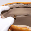 LOUIS VUITTON Monogram Vernis Houston Hand Bag Beige M91004 LV Auth 184197-20