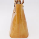 LOUIS VUITTON Monogram Vernis Houston Hand Bag Beige M91004 LV Auth 184197-3