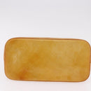 LOUIS VUITTON Monogram Vernis Houston Hand Bag Beige M91004 LV Auth 184197-5