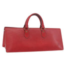 LOUIS VUITTON Epi Sac Triangle Hand Bag Red M52097 LV Auth 184201-1