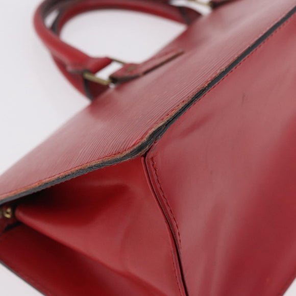 LOUIS VUITTON Epi Sac Triangle Hand Bag Red M52097 LV Auth 184201