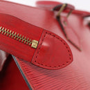 LOUIS VUITTON Epi Sac Triangle Hand Bag Red M52097 LV Auth 184201-14