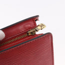 LOUIS VUITTON Epi Sac Triangle Hand Bag Red M52097 LV Auth 184201-15