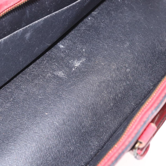 LOUIS VUITTON Epi Sac Triangle Hand Bag Red M52097 LV Auth 184201