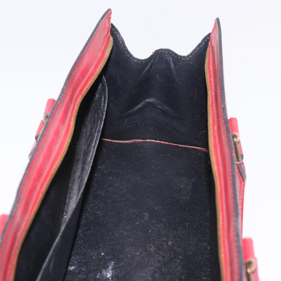 LOUIS VUITTON Epi Sac Triangle Hand Bag Red M52097 LV Auth 184201