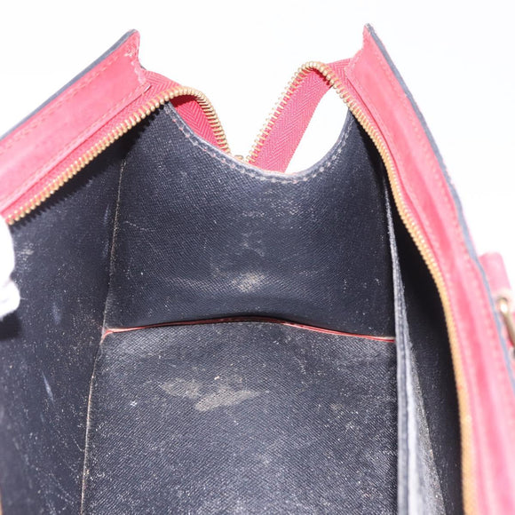 LOUIS VUITTON Epi Sac Triangle Hand Bag Red M52097 LV Auth 184201