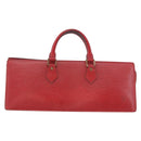 LOUIS VUITTON Epi Sac Triangle Hand Bag Red M52097 LV Auth 184201-2