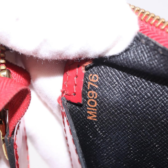 LOUIS VUITTON Epi Sac Triangle Hand Bag Red M52097 LV Auth 184201