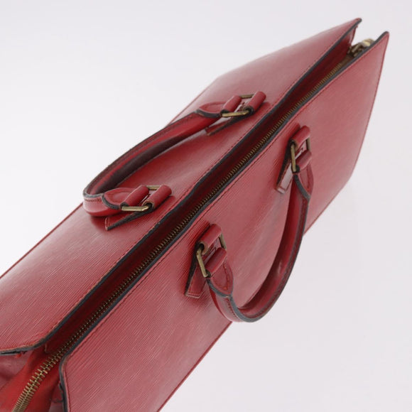 LOUIS VUITTON Epi Sac Triangle Hand Bag Red M52097 LV Auth 184201