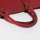 LOUIS VUITTON Epi Sac Triangle Hand Bag Red M52097 LV Auth 184201-7