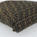 FENDI Zucca Canvas Hand Bag Black Brown Auth 184207A-16