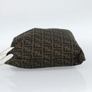 FENDI Zucca Canvas Hand Bag Black Brown Auth 184207A-3