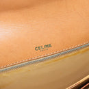 CELINE Macadam Canvas Umhängetasche PVC Beige Gold Auth 184209-10