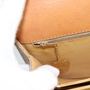 CELINE Macadam Canvas Umhängetasche PVC Beige Gold Auth 184209-20
