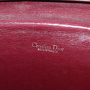 Christian Dior Trotter Canvas Shoulder Bag Red Gold Auth 184210-17