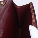 Christian Dior Trotter Canvas Shoulder Bag Red Gold Auth 184210-20