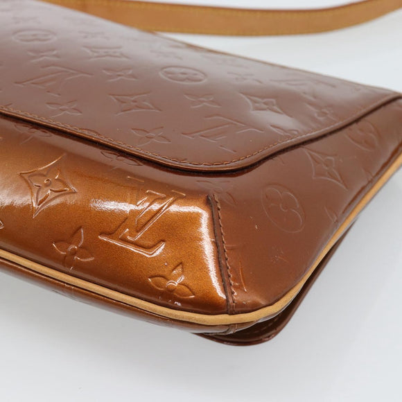 LOUIS VUITTON Monogram Vernis Thompson Street Bag Bronze M91124 LV Auth 184211