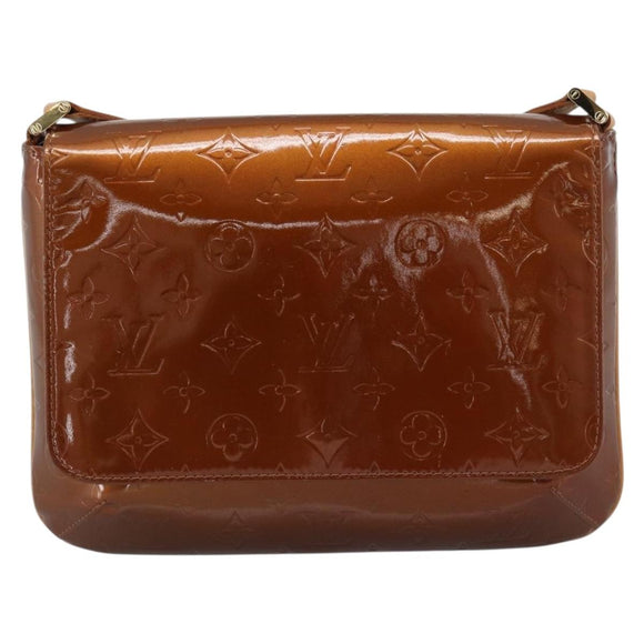 LOUIS VUITTON Monogram Vernis Thompson Street Bag Bronze M91124 LV Auth 184211