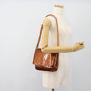 LOUIS VUITTON Monogram Vernis Thompson Street Bag Bronze M91124 LV Auth 184211-23