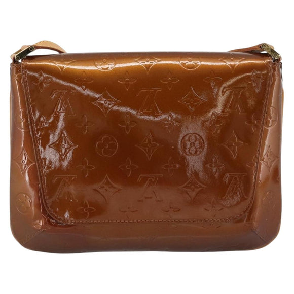 LOUIS VUITTON Monogram Vernis Thompson Street Bag Bronze M91124 LV Auth 184211