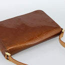 LOUIS VUITTON Monogram Vernis Thompson Street Bag Bronze M91124 LV Auth 184211-6