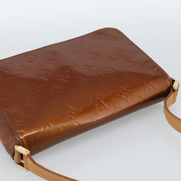 LOUIS VUITTON Monogram Vernis Thompson Street Bag Bronze M91124 LV Auth 184211