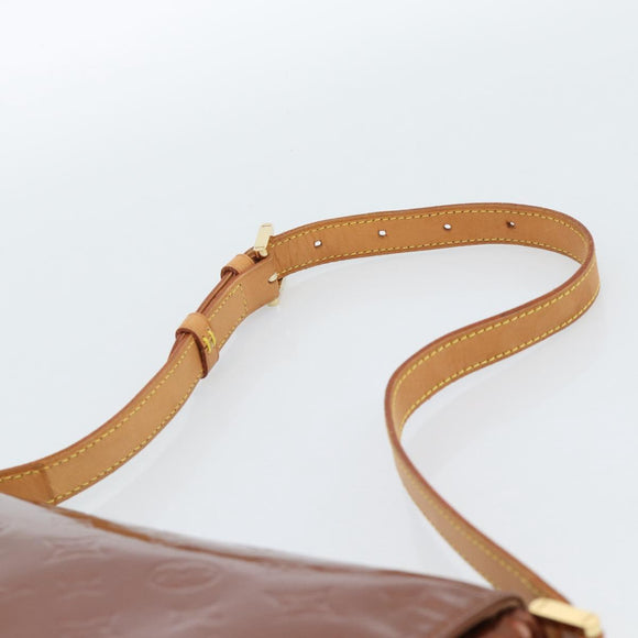 LOUIS VUITTON Monogram Vernis Thompson Street Bag Bronze M91124 LV Auth 184211