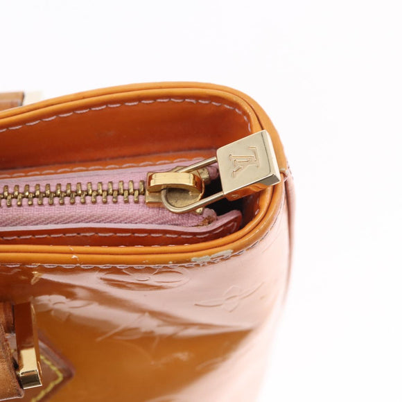 LOUIS VUITTON Monogram Vernis Houston Bag Marshmallow Pink M91302 LV Auth 184212