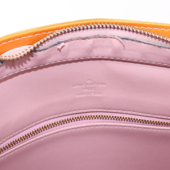 LOUIS VUITTON Monogram Vernis Houston Bag Marshmallow Pink M91302 LV Auth 184212