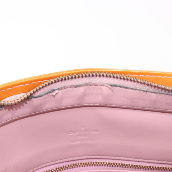 LOUIS VUITTON Monogram Vernis Houston Bag Marshmallow Pink M91302 LV Auth 184212