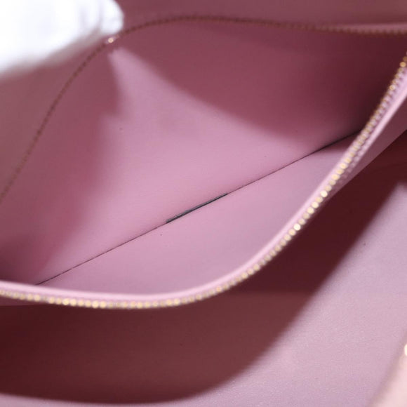 LOUIS VUITTON Monogram Vernis Houston Bag Marshmallow Pink M91302 LV Auth 184212