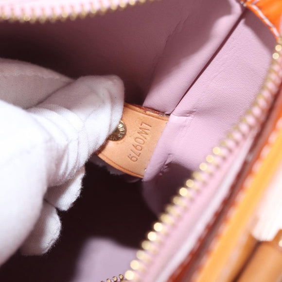 LOUIS VUITTON Monogram Vernis Houston Bag Marshmallow Pink M91302 LV Auth 184212
