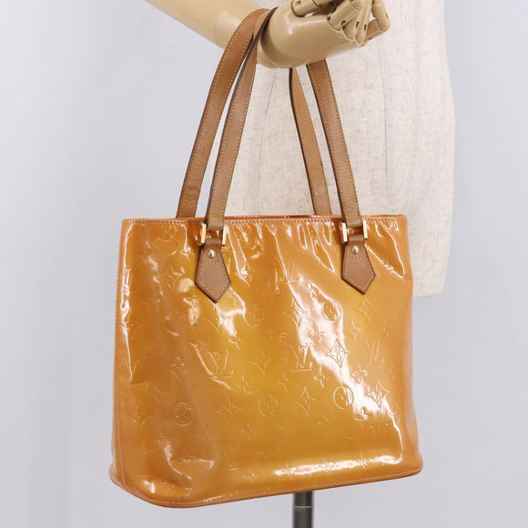 LOUIS VUITTON Monogram Vernis Houston Bag Marshmallow Pink M91302 LV Auth 184212