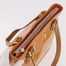 LOUIS VUITTON Monogram Vernis Houston Bag Marshmallow Pink M91302 LV Auth 184212-6