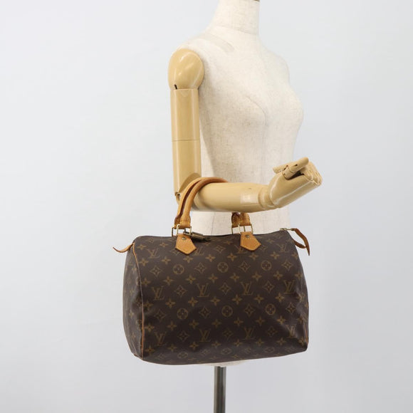 LOUIS VUITTON Monogram Speedy 30 Hand Bag M41526 LV Auth 184213V