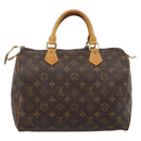 LOUIS VUITTON Monogram Speedy 30 Hand Bag M41526 LV Auth 184213V-2
