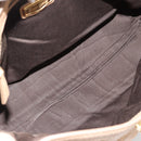 Miu Miu Tote Bag Leer Beige Goud Auth 184214A-11