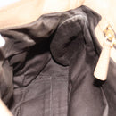 Miu Miu Tote Bag Leer Beige Goud Auth 184214A-19
