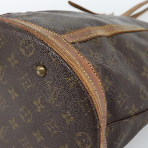 LOUIS VUITTON Monogram Bucket GM Shoulder Bag M42236 LV Auth 184217