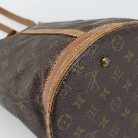 LOUIS VUITTON Monogram Bucket GM Shoulder Bag M42236 LV Auth 184217