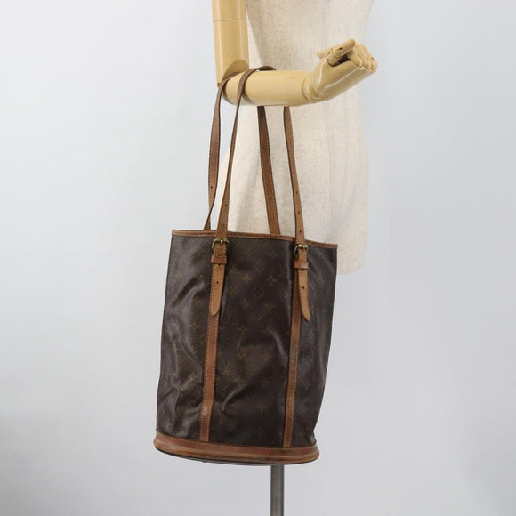LOUIS VUITTON Monogram Bucket GM Shoulder Bag M42236 LV Auth 184217